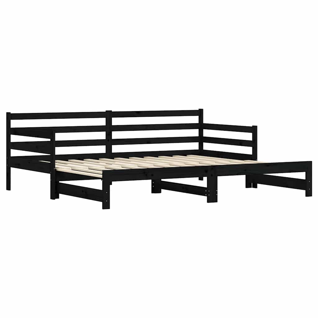 Lit de jour et lit gigogne sans matelas 90x200 cm bois massif - XIOS