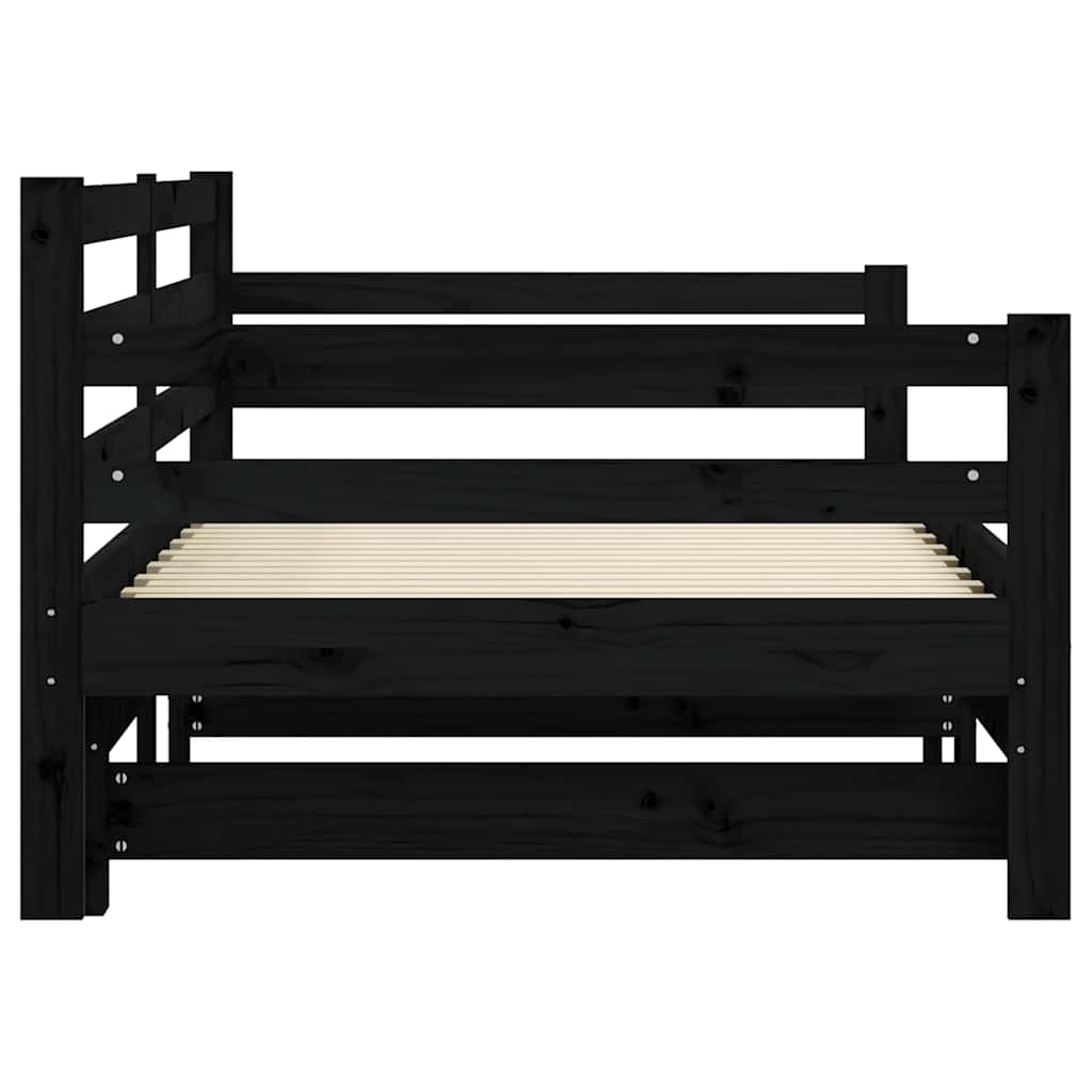 Lit de jour et lit gigogne sans matelas 90x200 cm bois massif - XIOS
