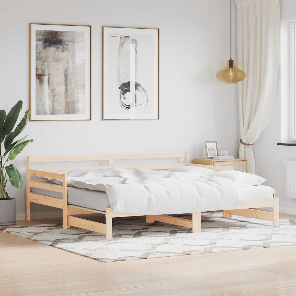 Lit de jour et lit gigogne sans matelas 80x200 cm bois massif - XIOS