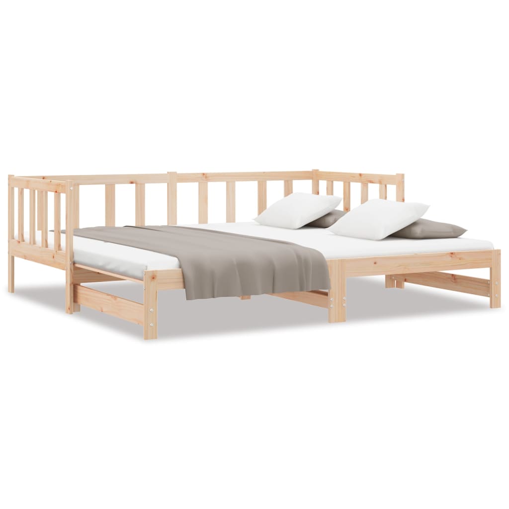 Lit de jour et lit gigogne sans matelas 90x200 cm bois massif - XIOS