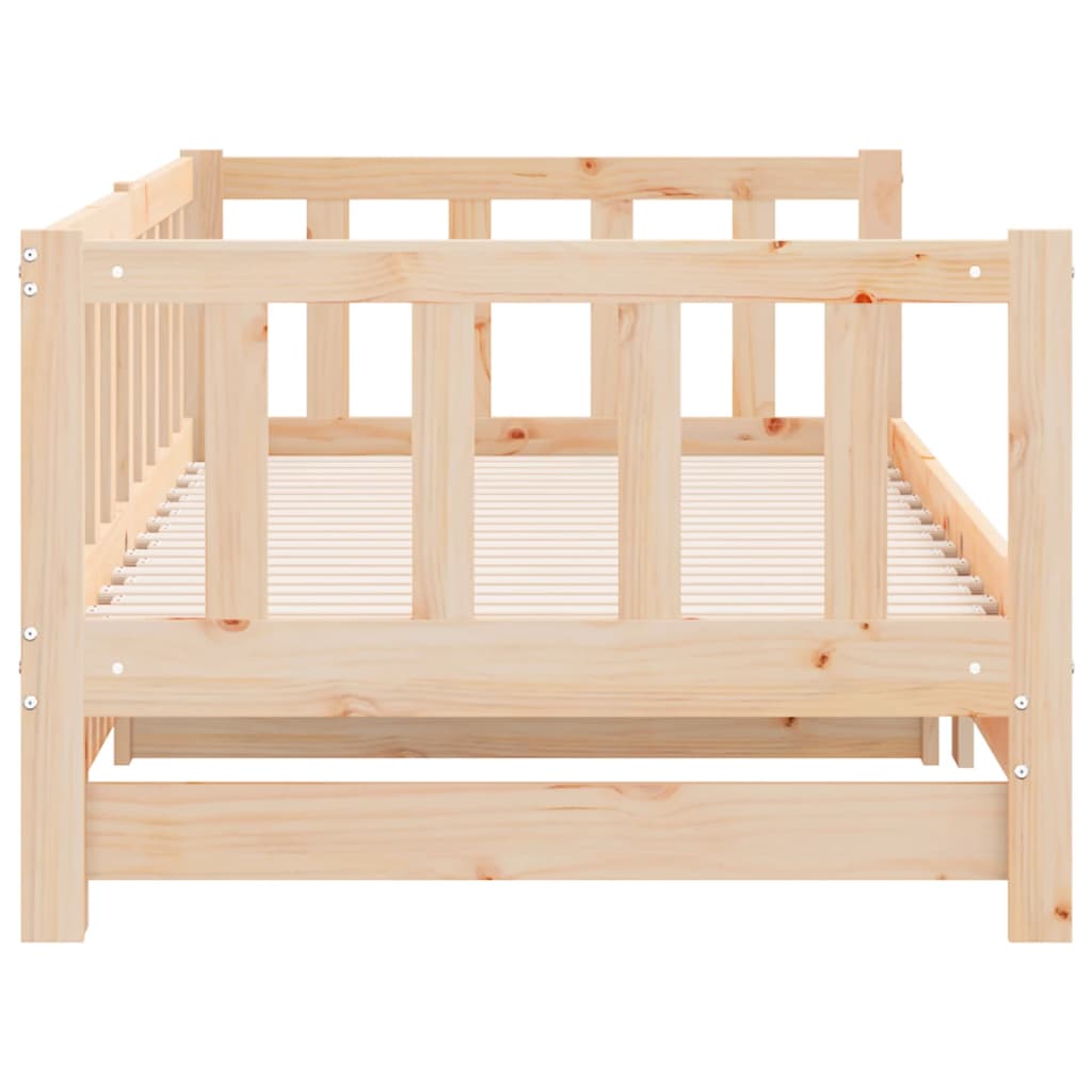 Lit de jour et lit gigogne sans matelas 90x200 cm bois massif - XIOS