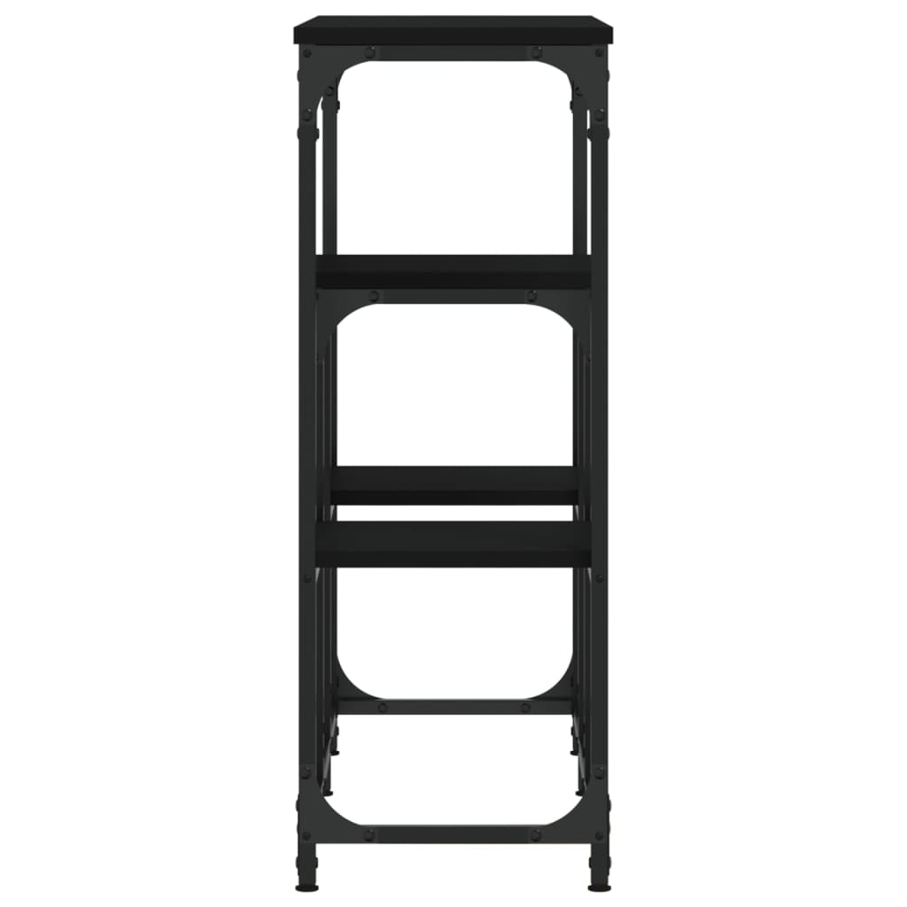 Table console noir 89,5x28x76 cm bois d'ingénierie - XIOS