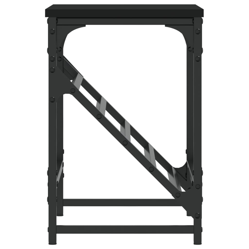 Étagère à chaussures noir 60x30x45 cm bois d'ingénierie - XIOS