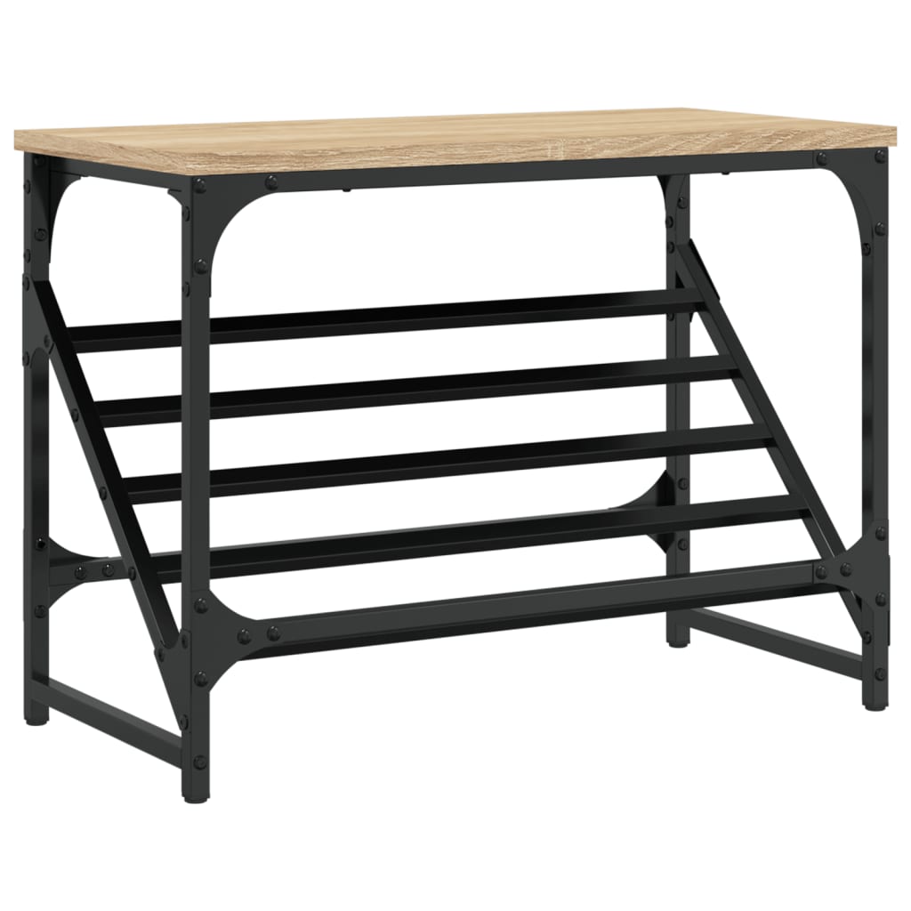 Étagère à chaussures chêne sonoma 60x30x45 cm bois d'ingénierie - XIOS