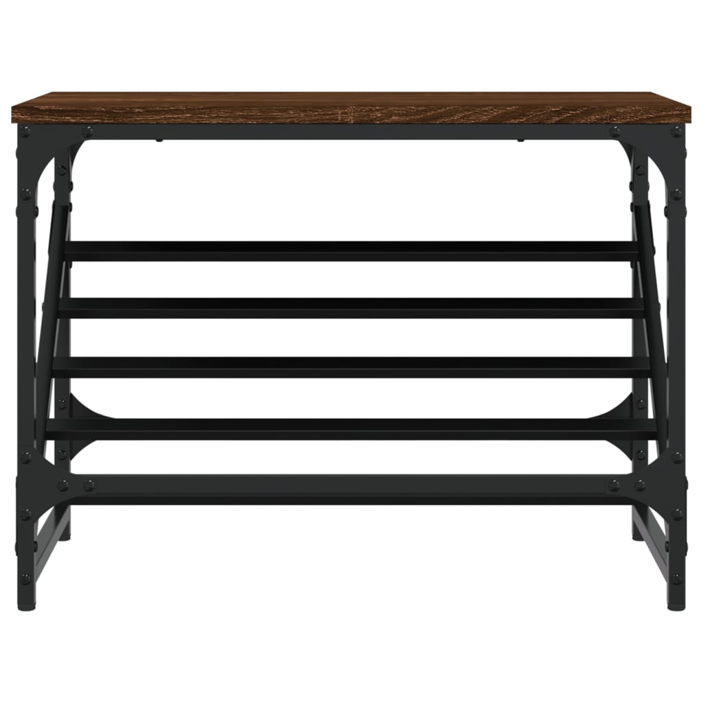 Étagère à chaussures chêne marron 60x30x45 cm bois d'ingénierie - XIOS