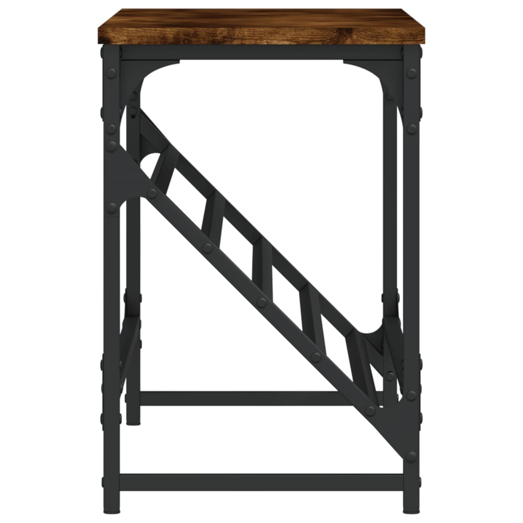 Étagère à chaussures chêne fumé 90x30x45 cm bois d'ingénierie - XIOS