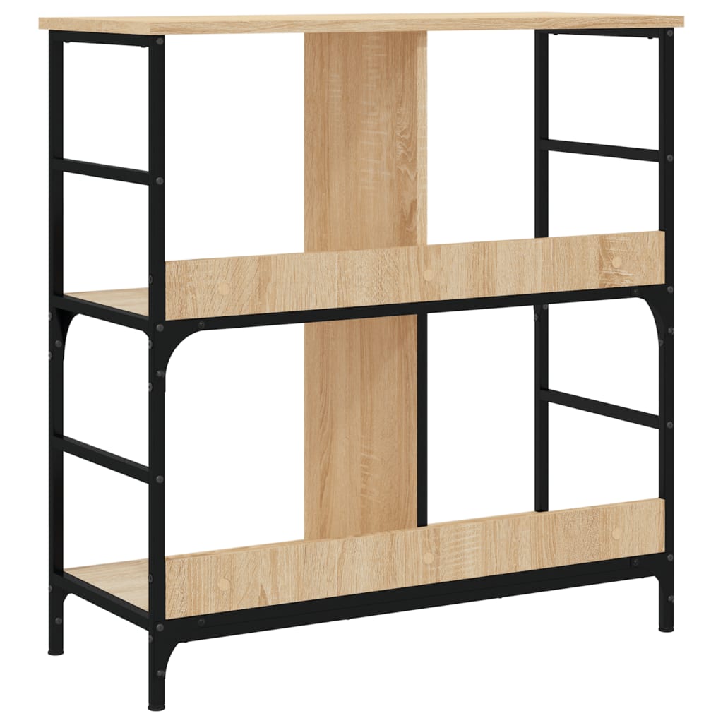 Bibliothèque chêne sonoma 78,5x33x82 cm bois d'ingénierie - XIOS