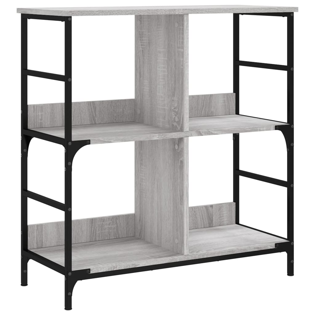 Bibliothèque sonoma gris 78,5x33x82 cm bois d'ingénierie - XIOS