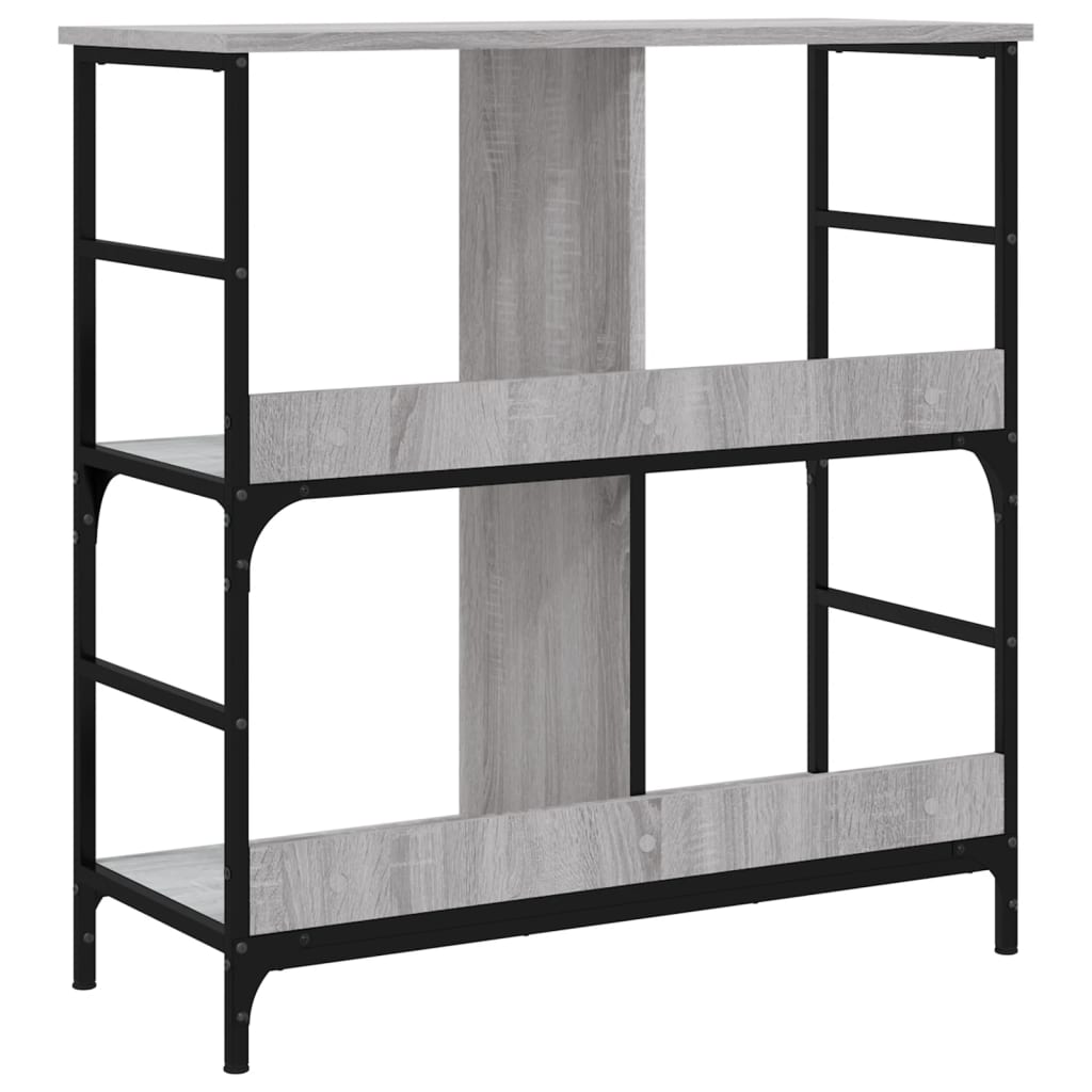 Bibliothèque sonoma gris 78,5x33x82 cm bois d'ingénierie - XIOS