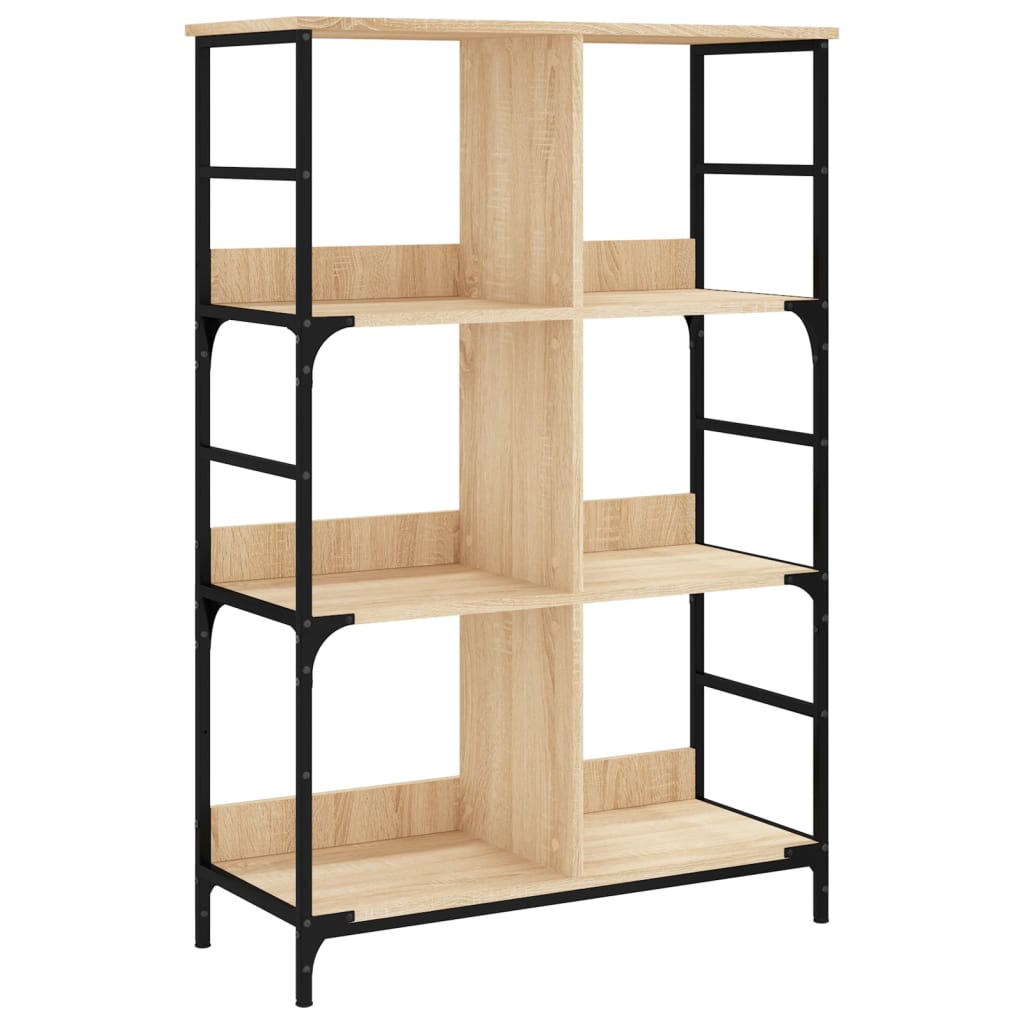 Bibliothèque chêne sonoma 78,5x33x117,5 cm bois d'ingénierie - XIOS