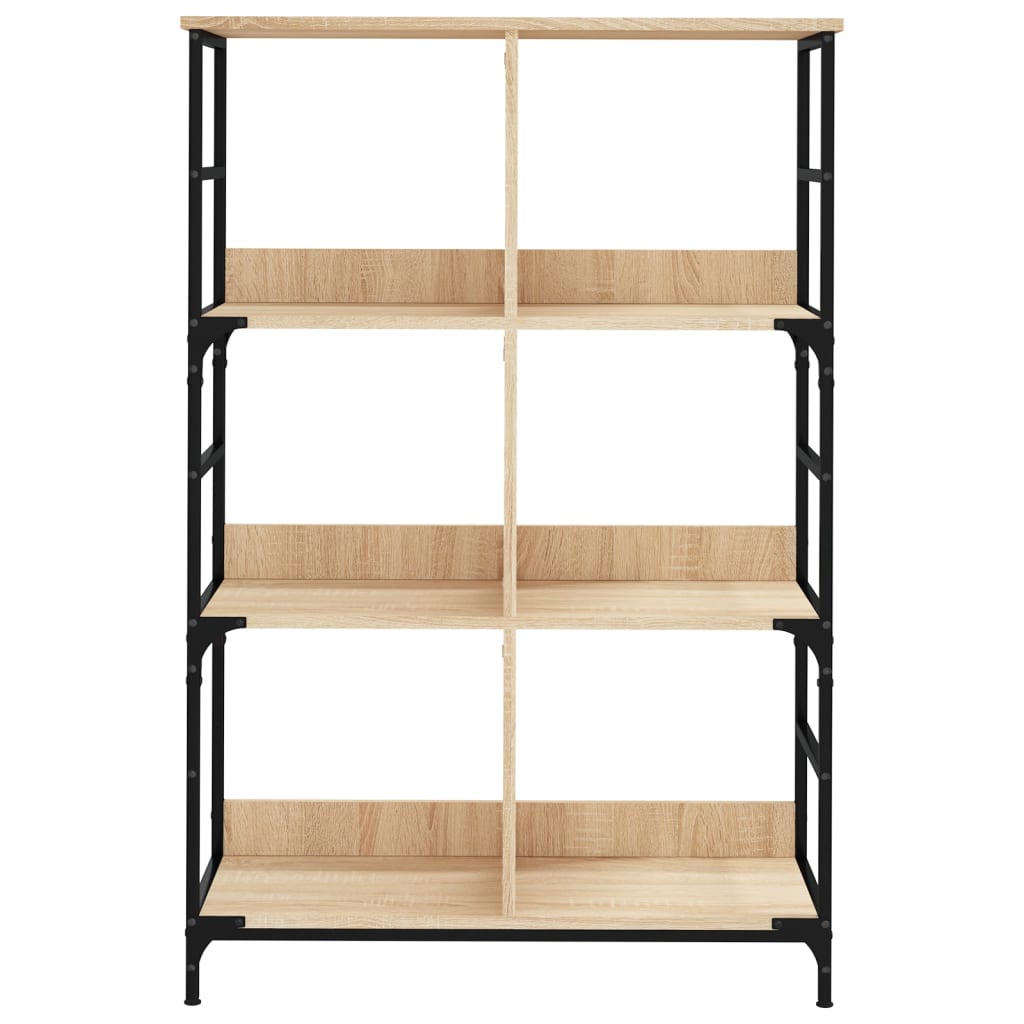 Bibliothèque chêne sonoma 78,5x33x117,5 cm bois d'ingénierie - XIOS