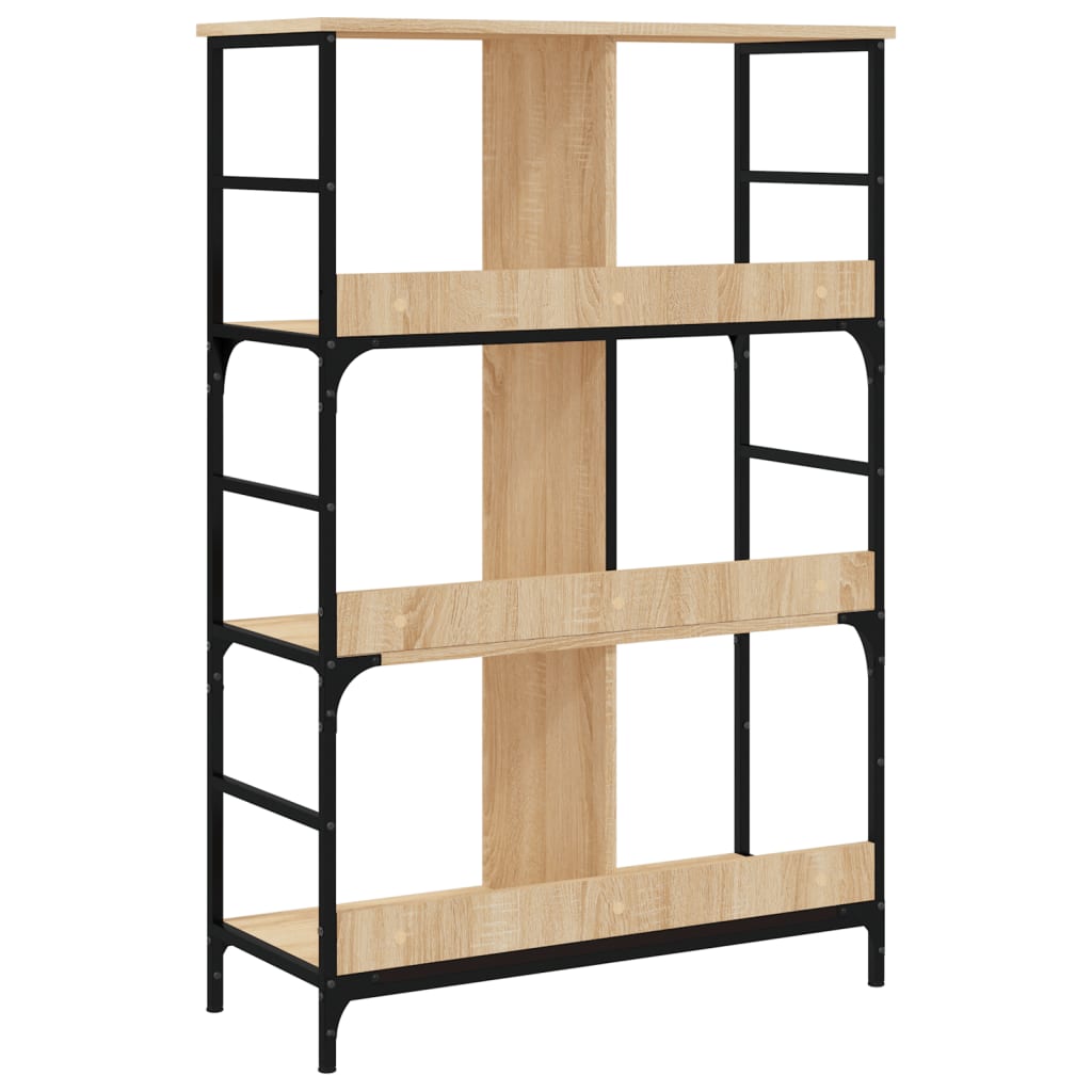 Bibliothèque chêne sonoma 78,5x33x117,5 cm bois d'ingénierie - XIOS