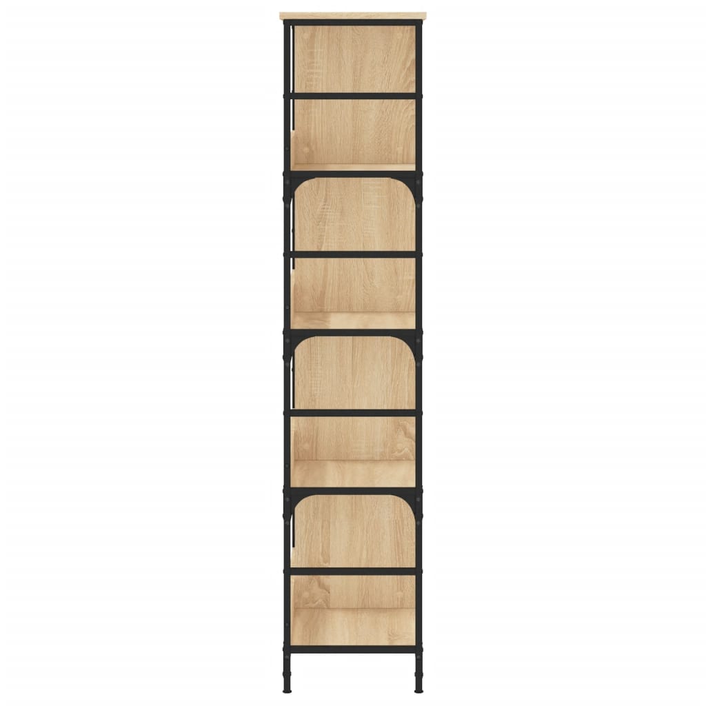 Bibliothèque chêne sonoma 78,5x33x153 cm bois d'ingénierie - XIOS