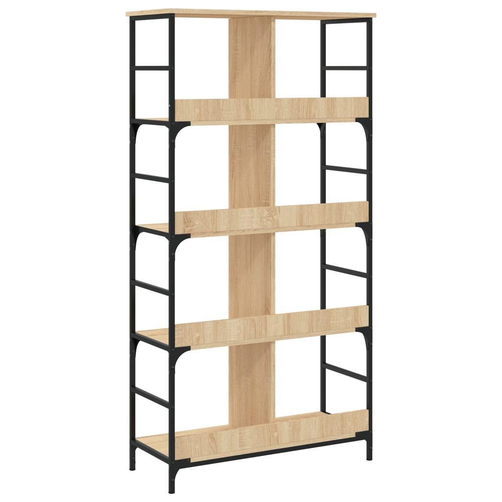 Bibliothèque chêne sonoma 78,5x33x153 cm bois d'ingénierie - XIOS