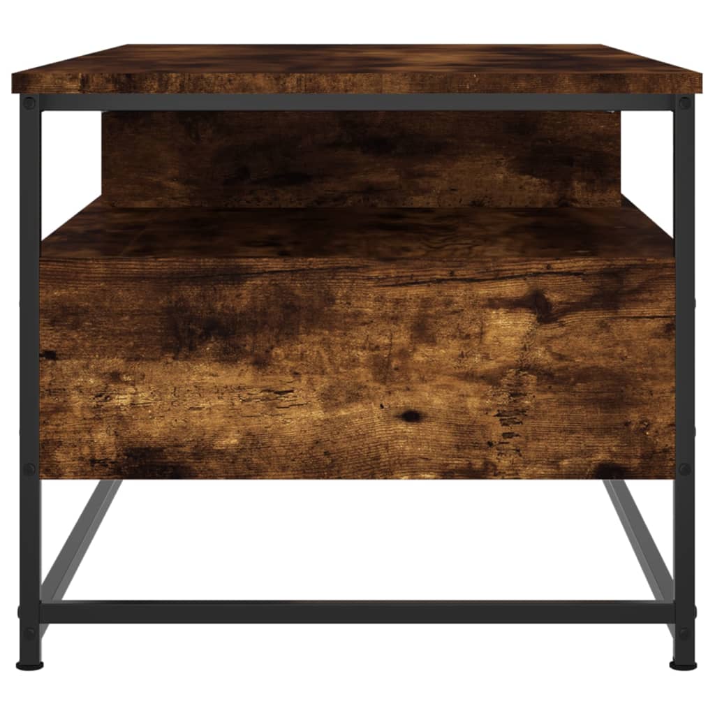 Table basse chêne fumé 100x51x45 cm bois d'ingénierie - XIOS