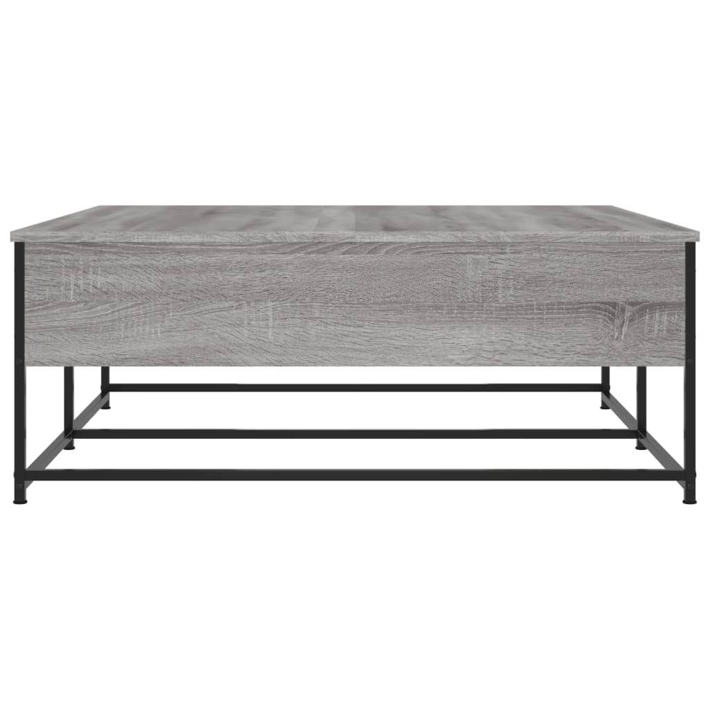 Table basse sonoma gris 100x99x40 cm bois d'ingénierie - XIOS