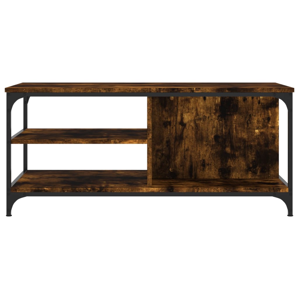 Table basse Chêne fumé 100x50x45 cm Bois d'ingénierie - XIOS