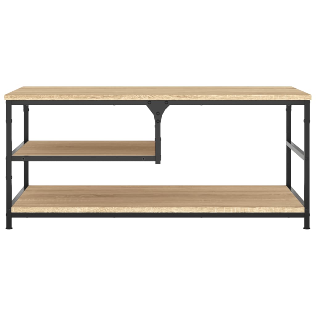 Table basse chêne sonoma 90x49x40 cm bois d'ingénierie - XIOS