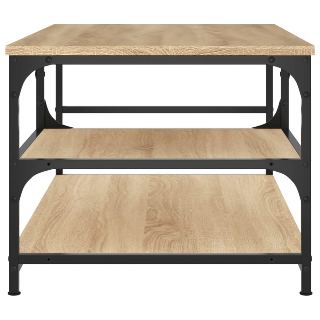 Table basse chêne sonoma 90x49x40 cm bois d'ingénierie - XIOS