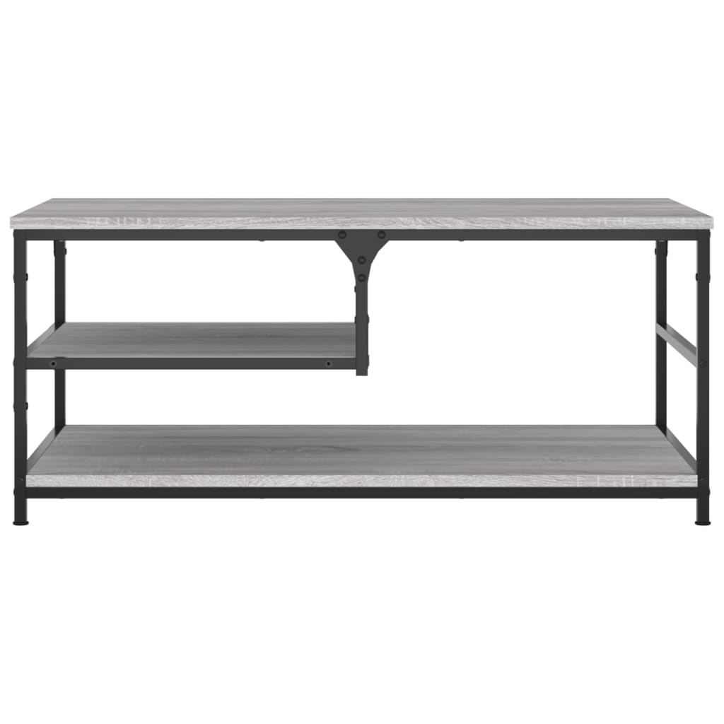 Table basse sonoma gris 90x49x40 cm bois d'ingénierie - XIOS