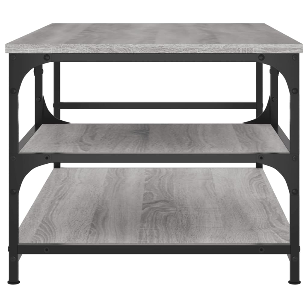 Table basse sonoma gris 90x49x40 cm bois d'ingénierie - XIOS