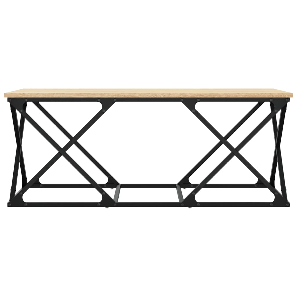 Table basse chêne sonoma 100x49x40 cm bois d'ingénierie - XIOS