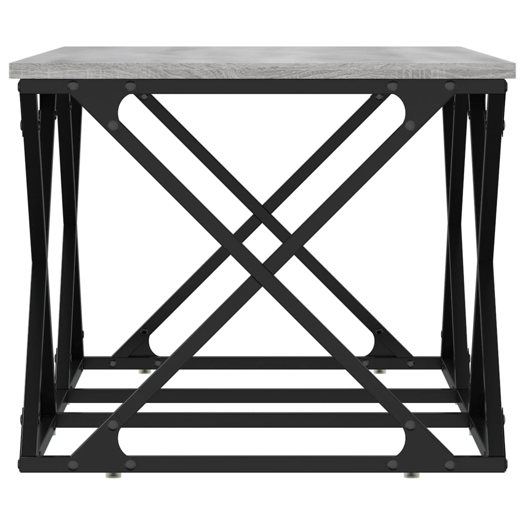 Table basse sonoma gris 100x49x40 cm bois d'ingénierie - XIOS