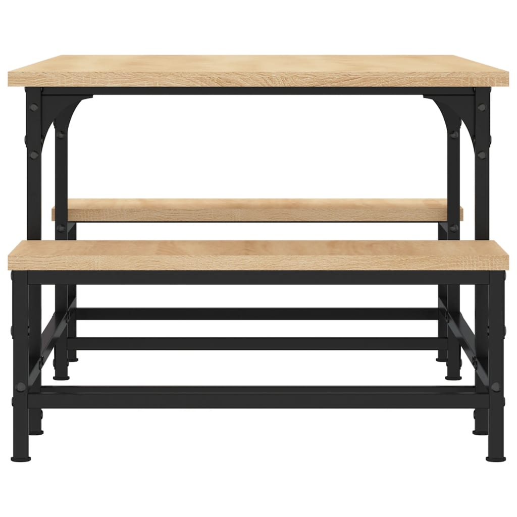 Table basse chêne sonoma 100x50,5x40 cm bois d'ingénierie - XIOS