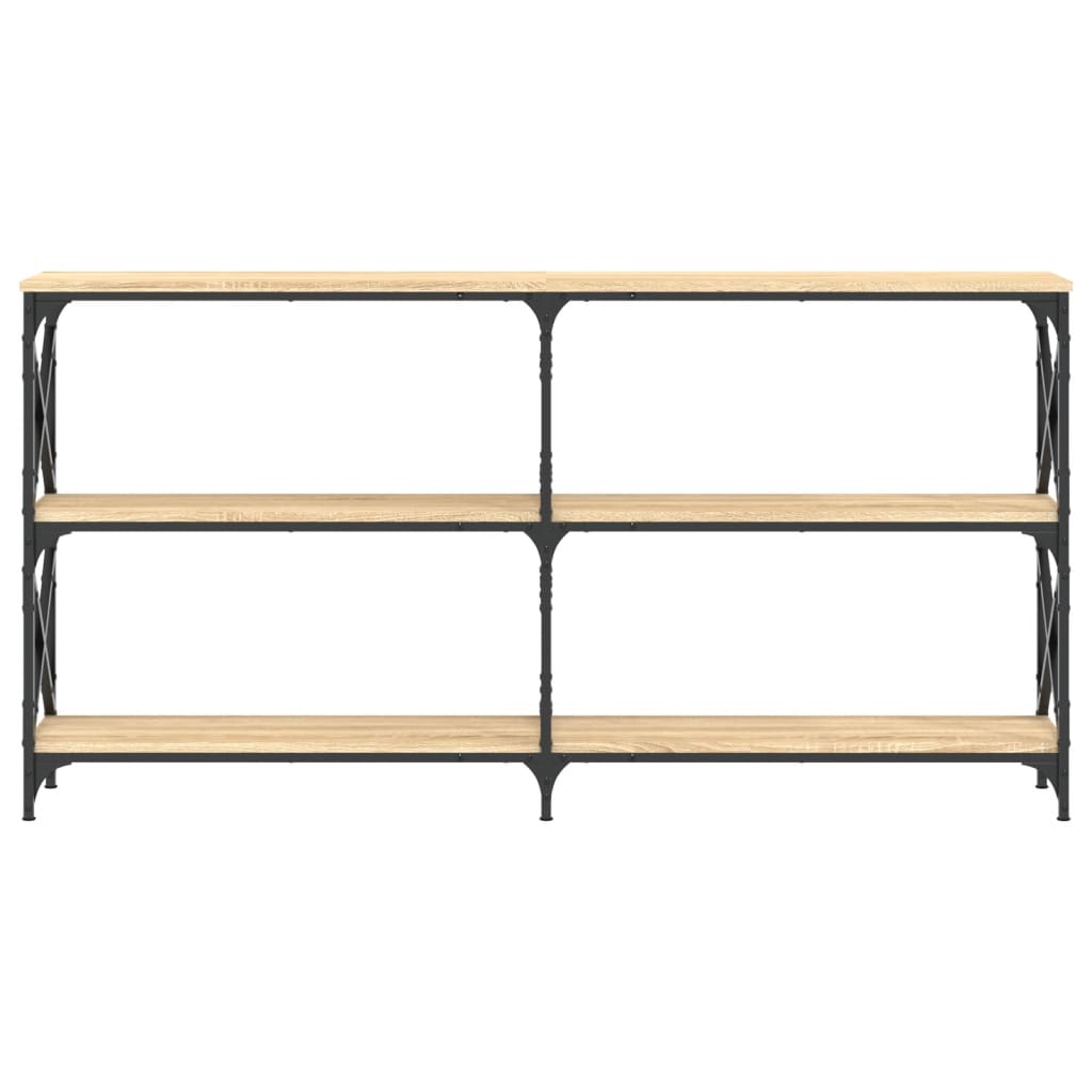 Table console chêne sonoma 156x28x80,5 cm bois d'ingénierie - XIOS