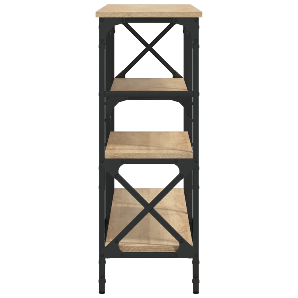 Table console chêne sonoma 150x29x76,5 cm bois d'ingénierie - XIOS