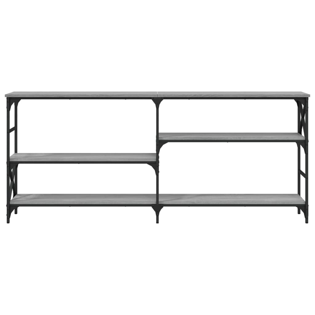 Table console sonoma gris 180x29x76,5 cm bois d'ingénierie - XIOS