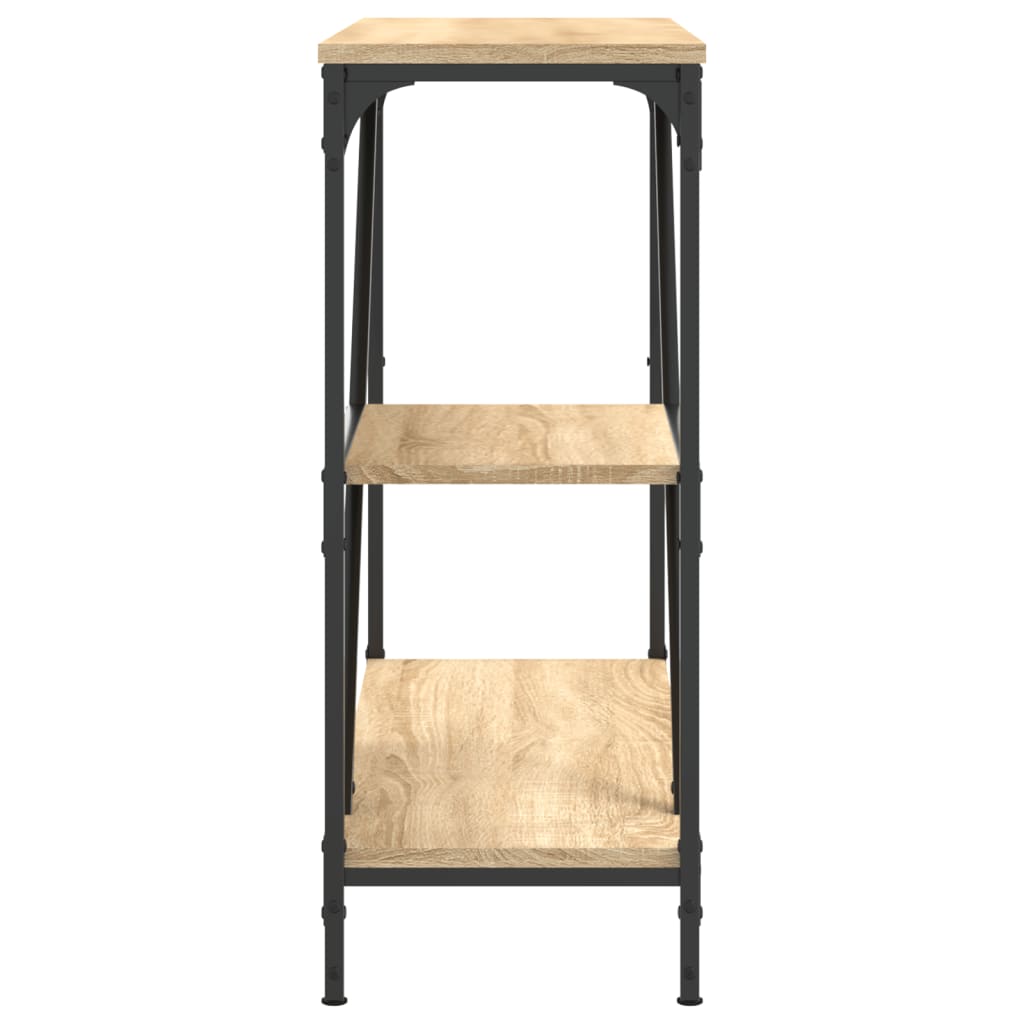 Table console chêne sonoma 88,5x30x75 cm bois d'ingénierie - XIOS