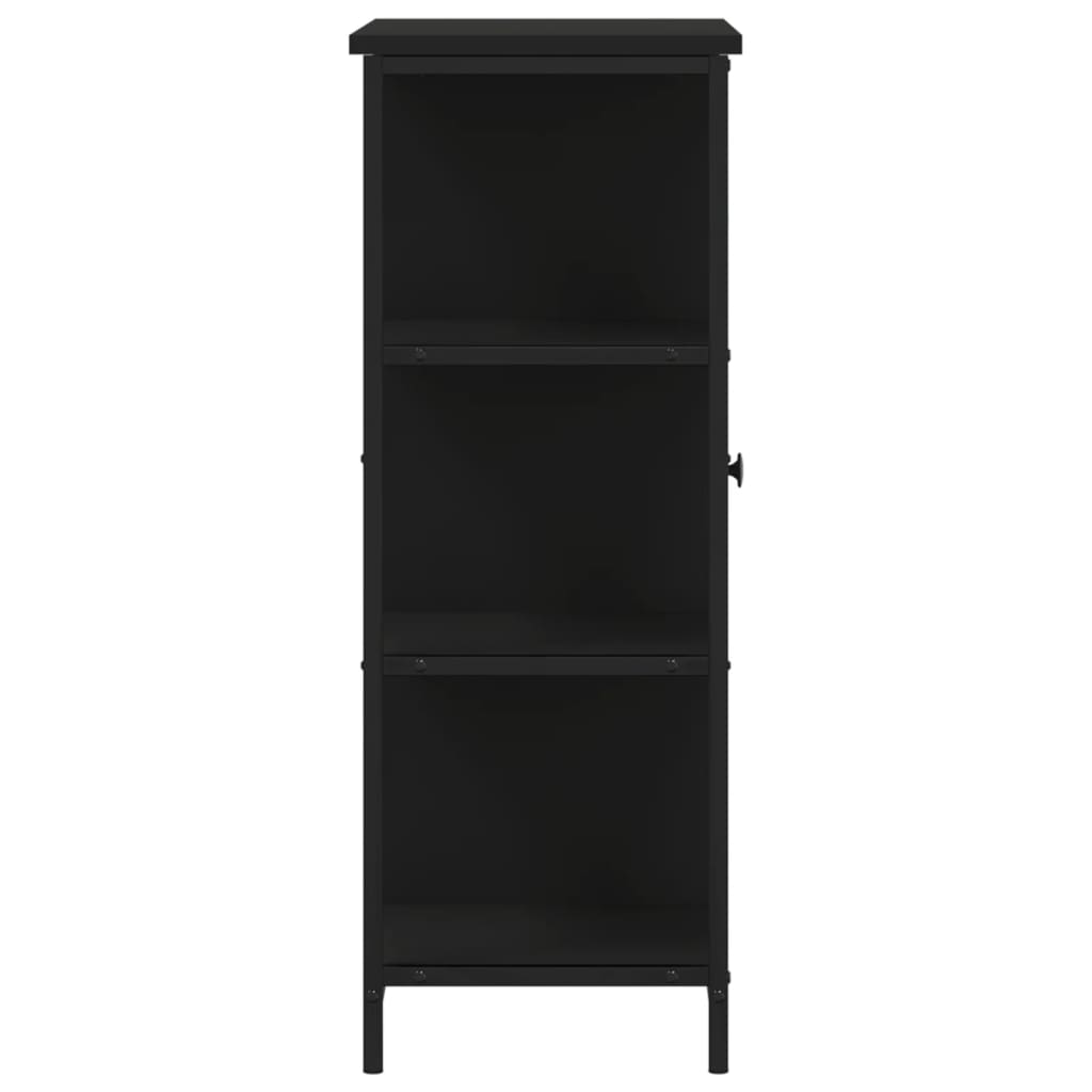 Buffet noir 70x30x80 cm bois d'ingénierie - XIOS