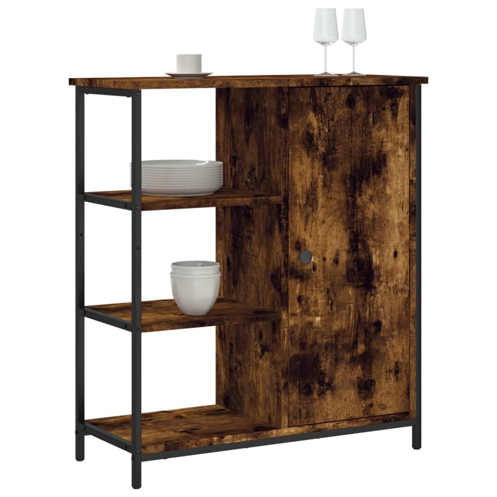 Buffet chêne fumé 70x30x80 cm bois d'ingénierie - XIOS