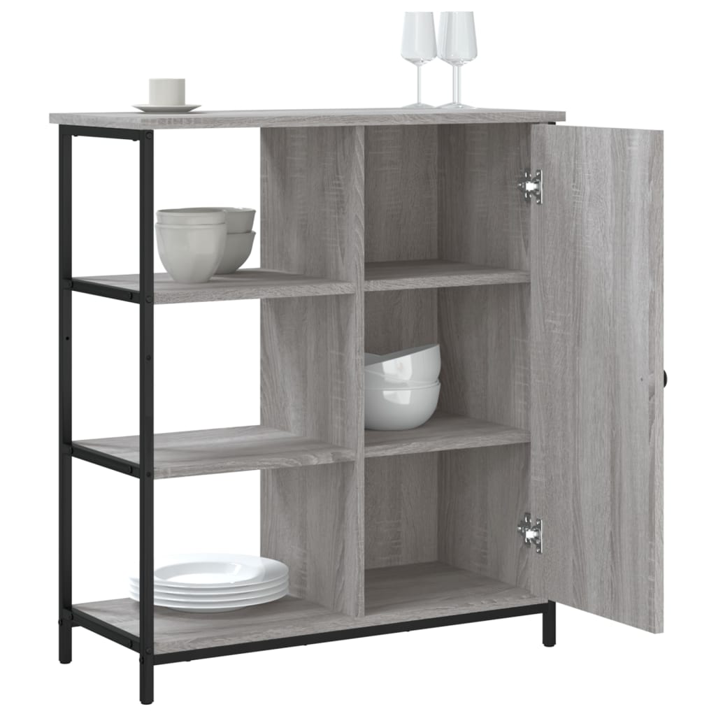 Buffet sonoma gris 70x30x80 cm bois d'ingénierie - XIOS