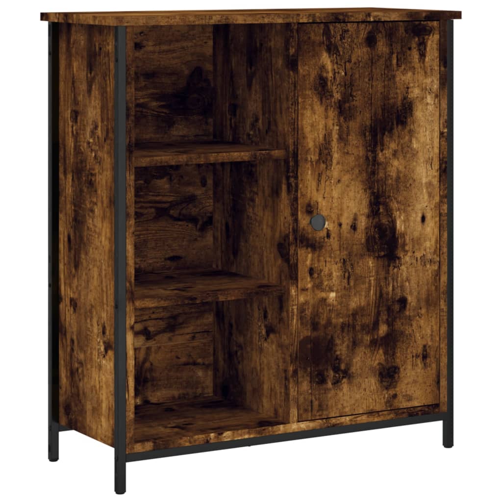 Buffet chêne fumé 70x30x80 cm bois d'ingénierie - XIOS