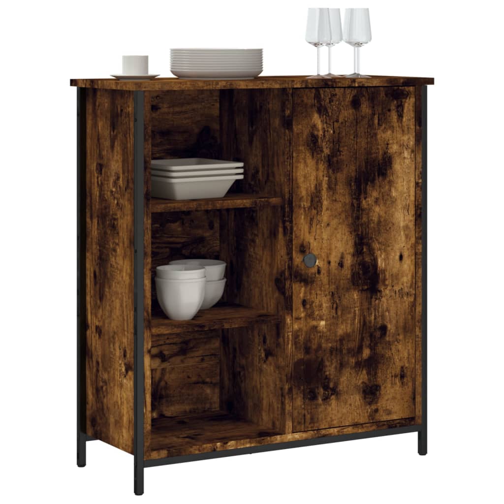 Buffet chêne fumé 70x30x80 cm bois d'ingénierie - XIOS