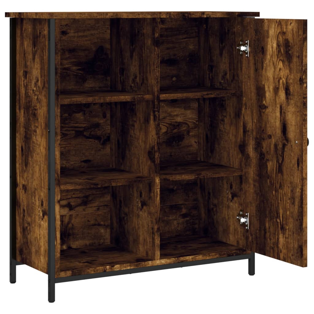 Buffet chêne fumé 70x30x80 cm bois d'ingénierie - XIOS