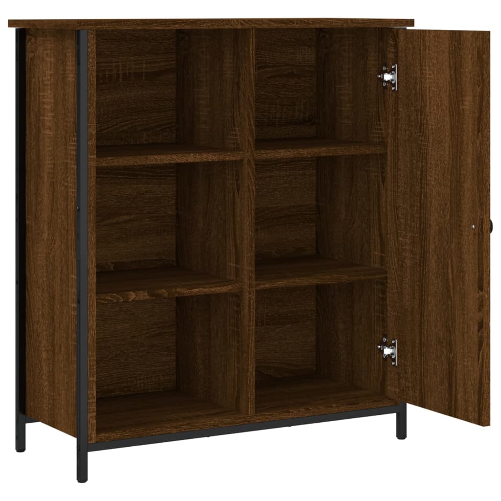Buffet chêne marron 70x30x80 cm bois d'ingénierie - XIOS