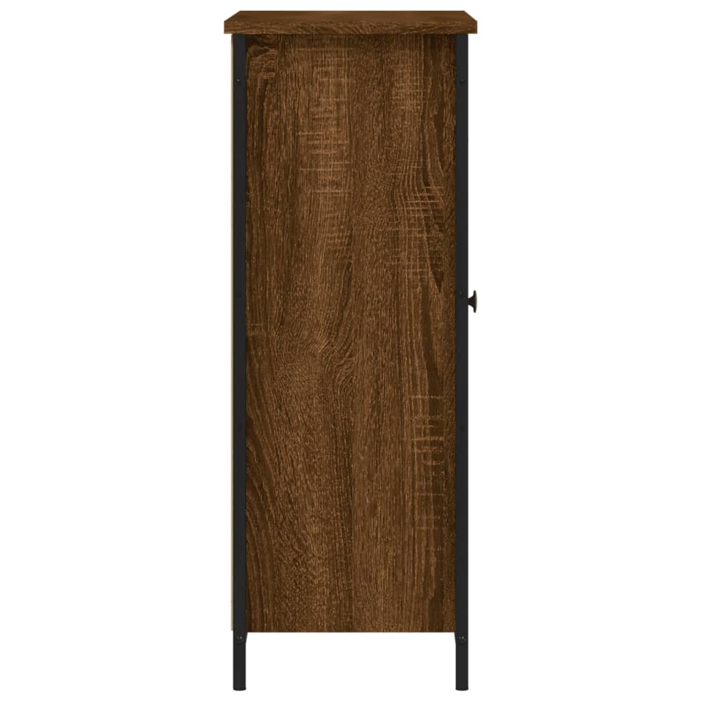 Buffet chêne marron 70x30x80 cm bois d'ingénierie - XIOS