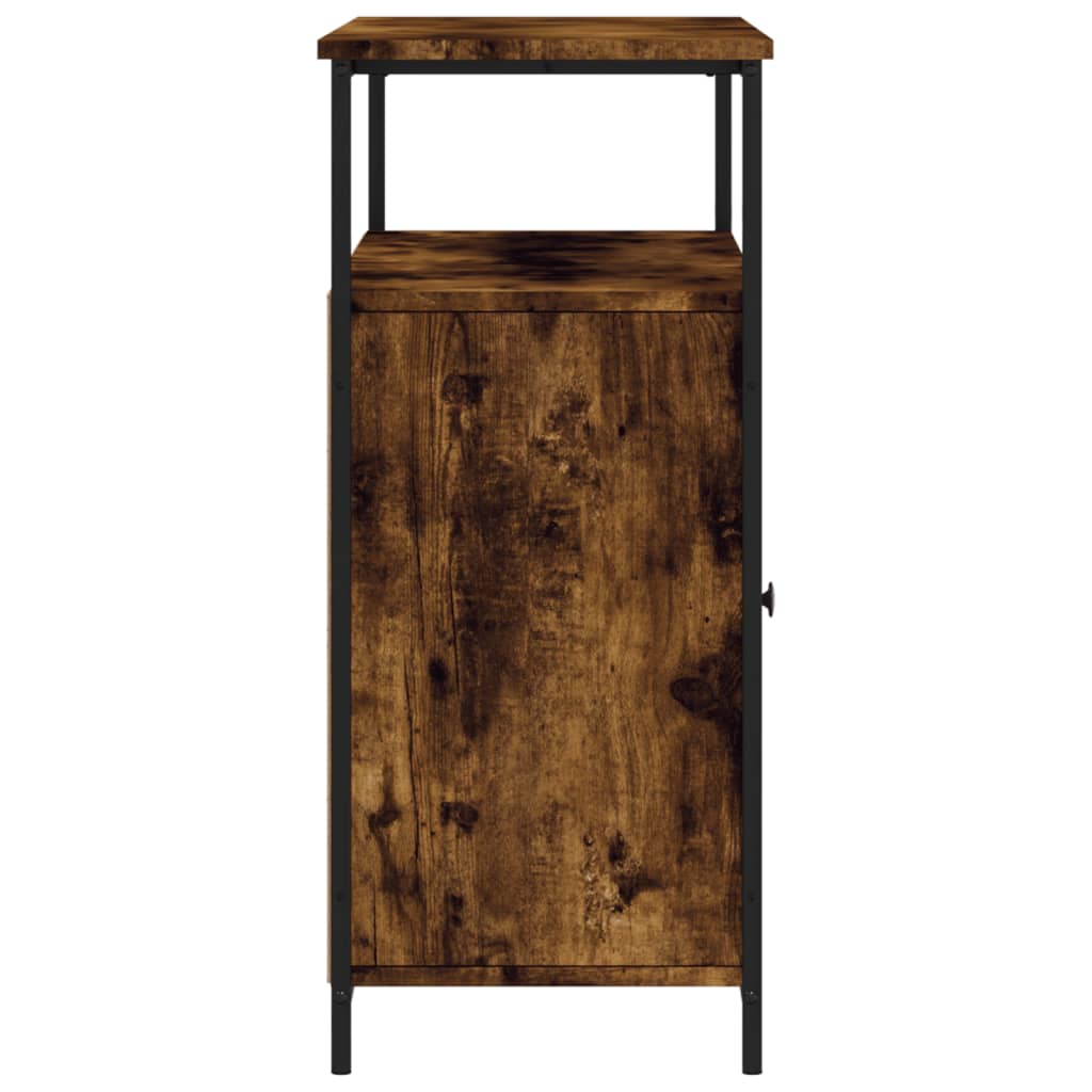 Buffet chêne fumé 100x35x80 cm bois d'ingénierie - XIOS