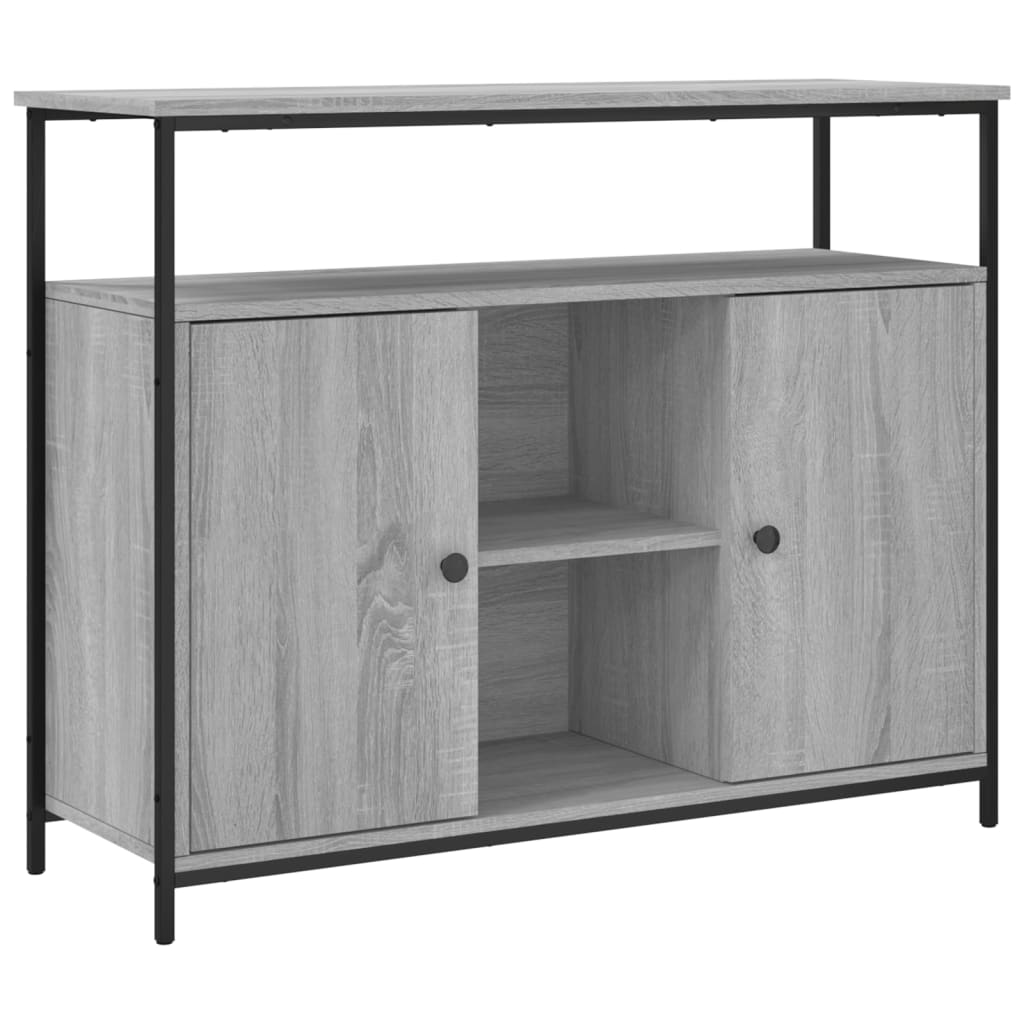 Buffet sonoma gris 100x35x80 cm bois d'ingénierie - XIOS