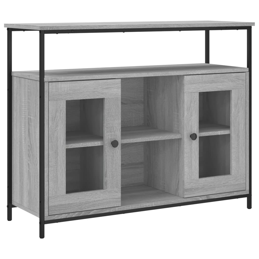 Buffet sonoma gris 100x35x80 cm bois d'ingénierie - XIOS