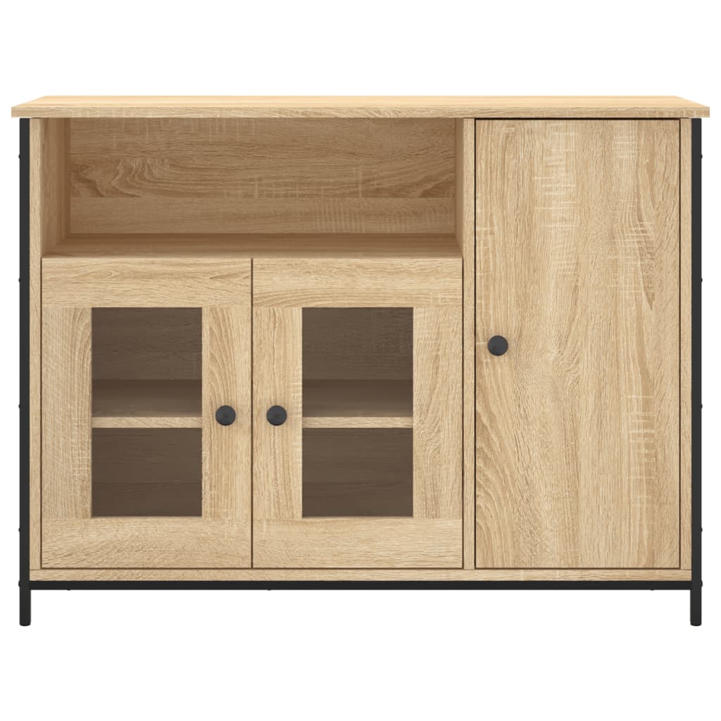 Buffet chêne sonoma 100x35x75 cm bois d'ingénierie - XIOS