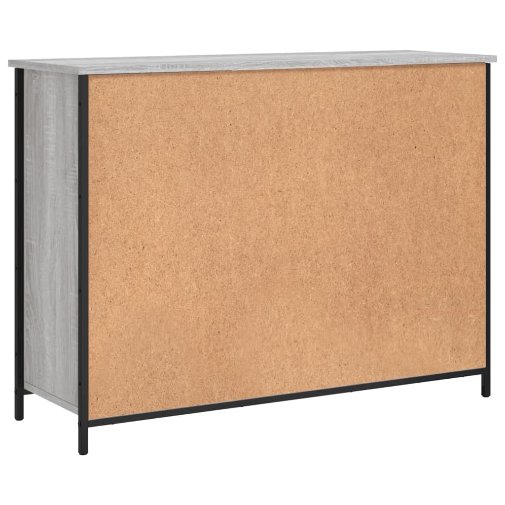 Buffet sonoma gris 100x35x75 cm bois d'ingénierie - XIOS