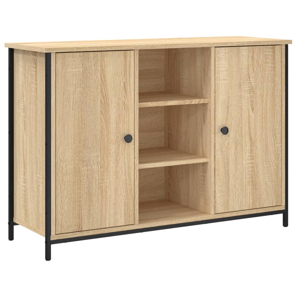 Buffet chêne sonoma 100x35x70 cm bois d'ingénierie - XIOS