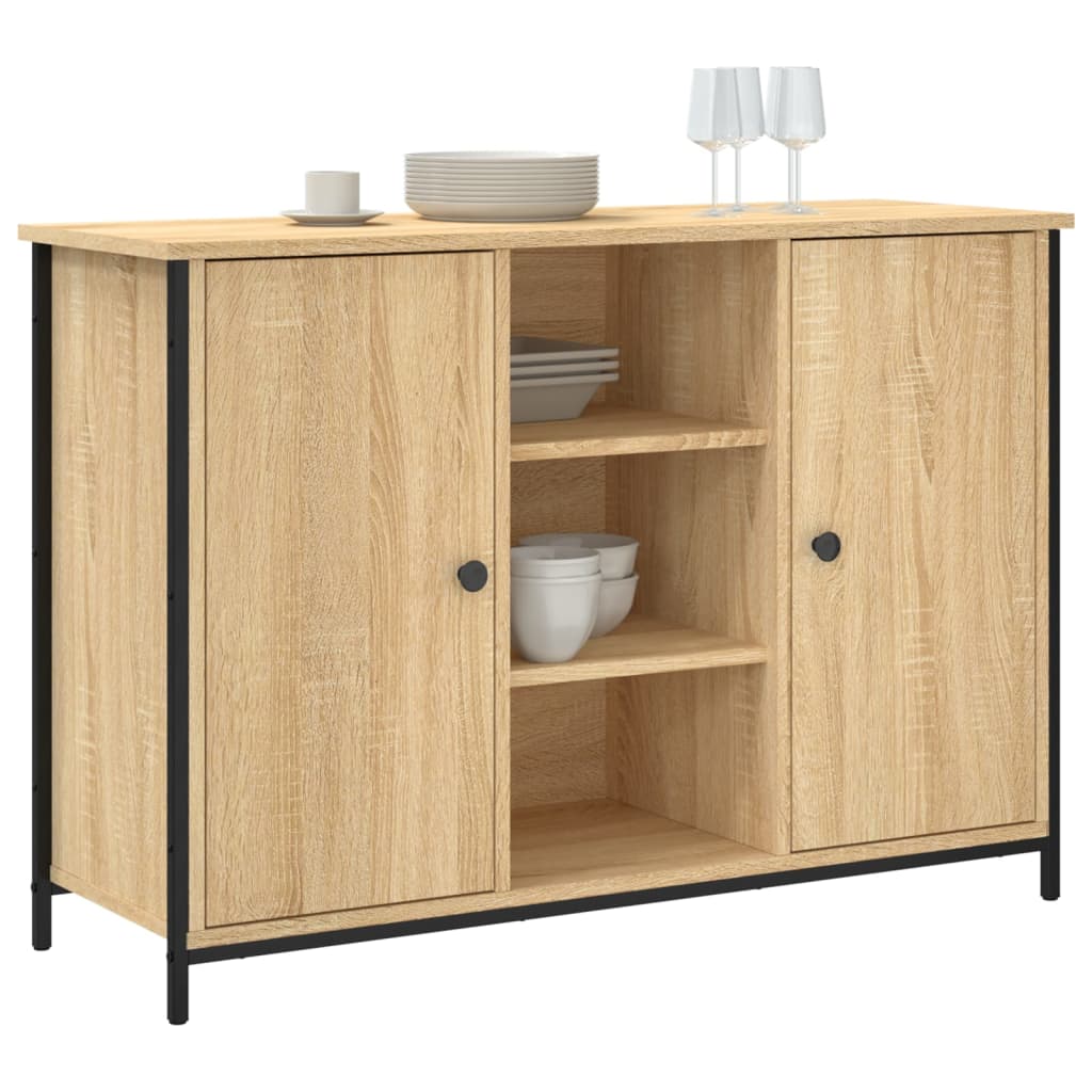 Buffet chêne sonoma 100x35x70 cm bois d'ingénierie - XIOS