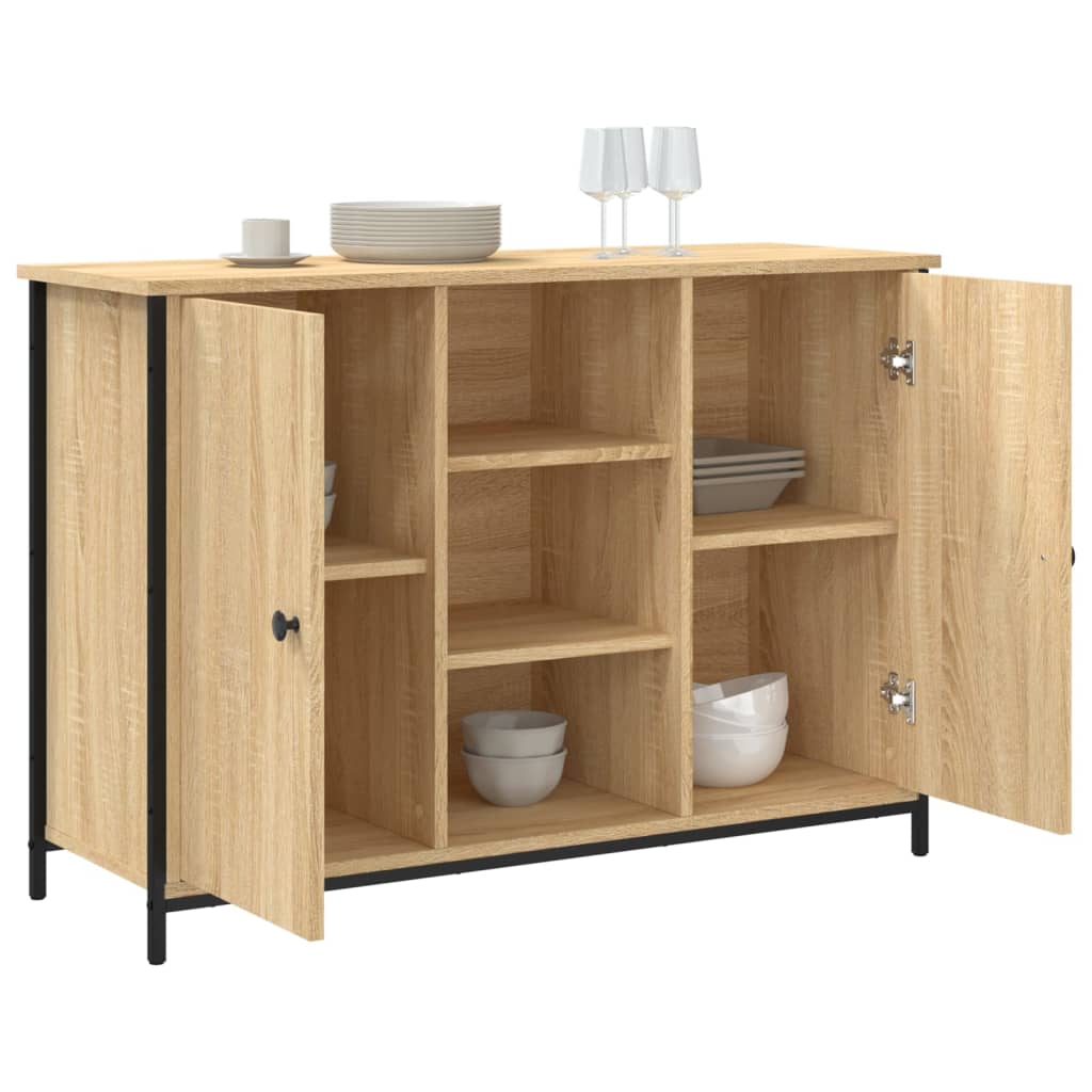 Buffet chêne sonoma 100x35x70 cm bois d'ingénierie - XIOS