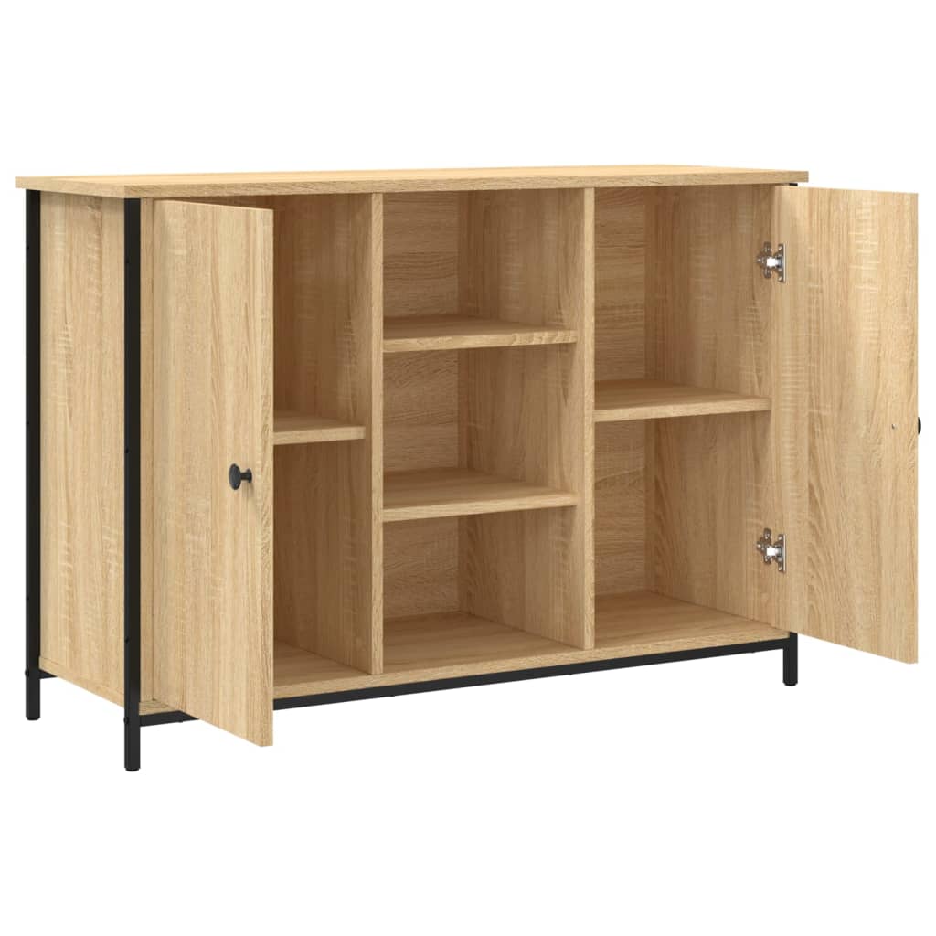 Buffet chêne sonoma 100x35x70 cm bois d'ingénierie - XIOS