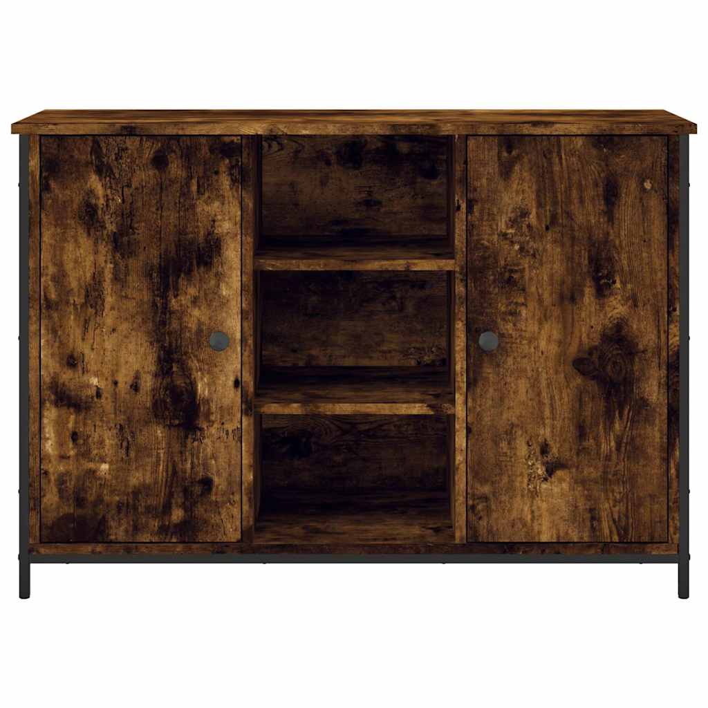 Buffet chêne fumé 100x35x70 cm bois d'ingénierie - XIOS